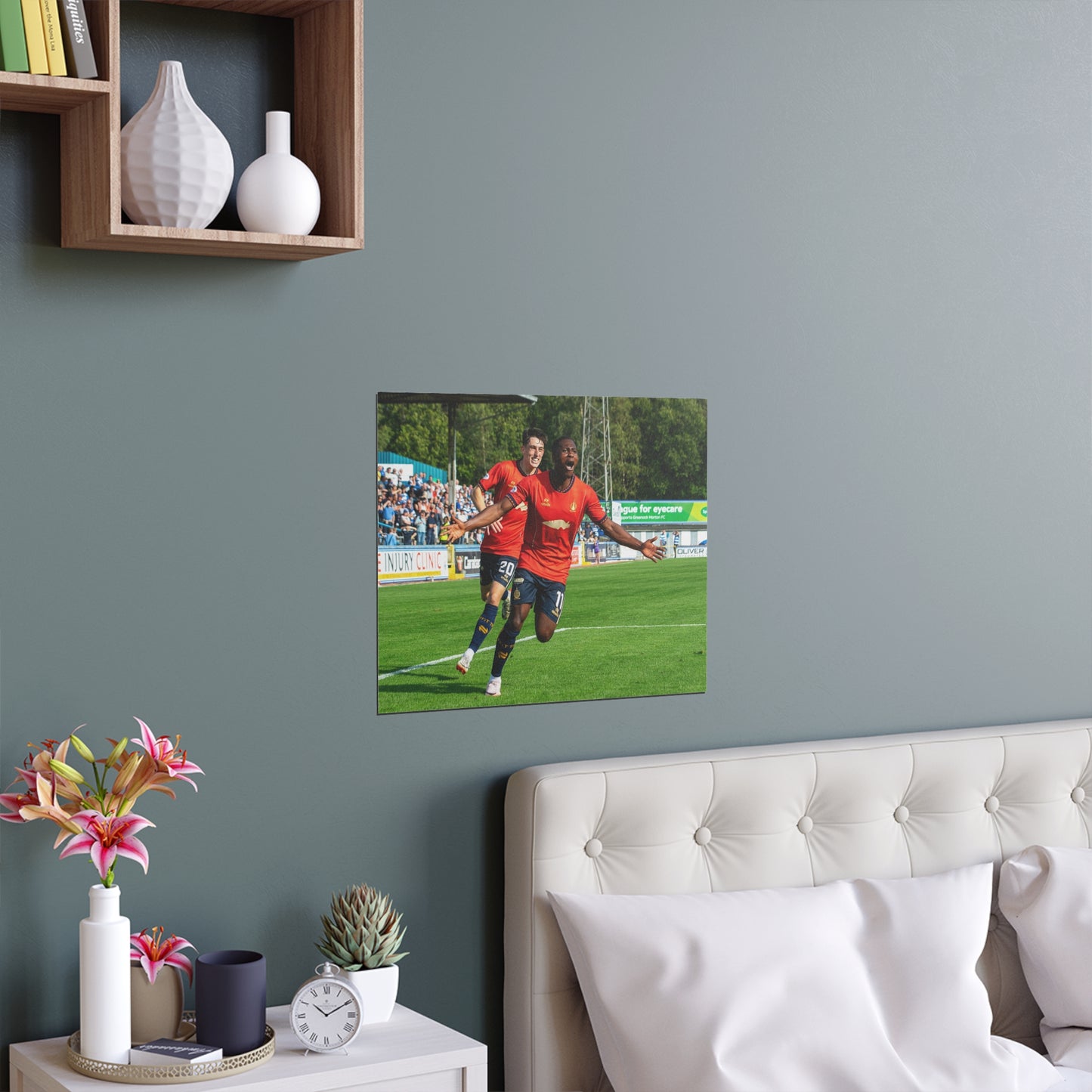 Alfredo Agyeman, goal celebration