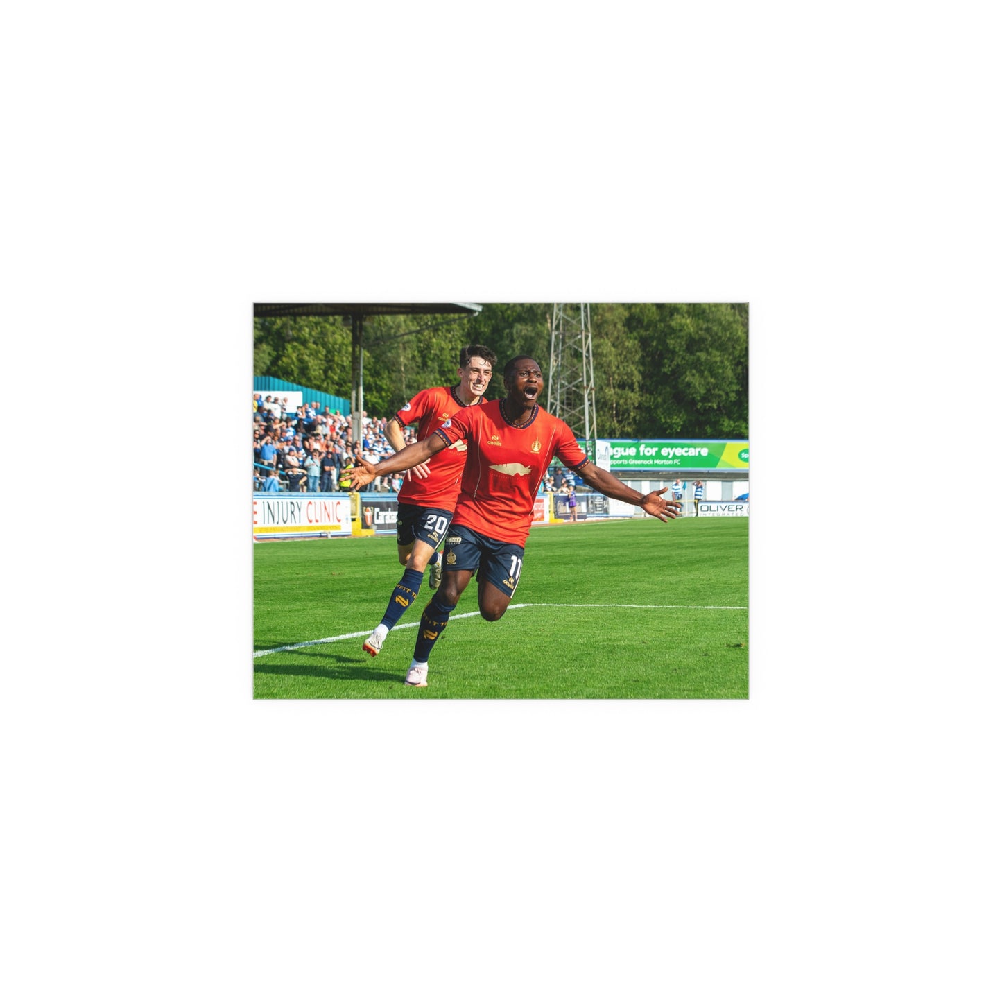 Alfredo Agyeman, goal celebration