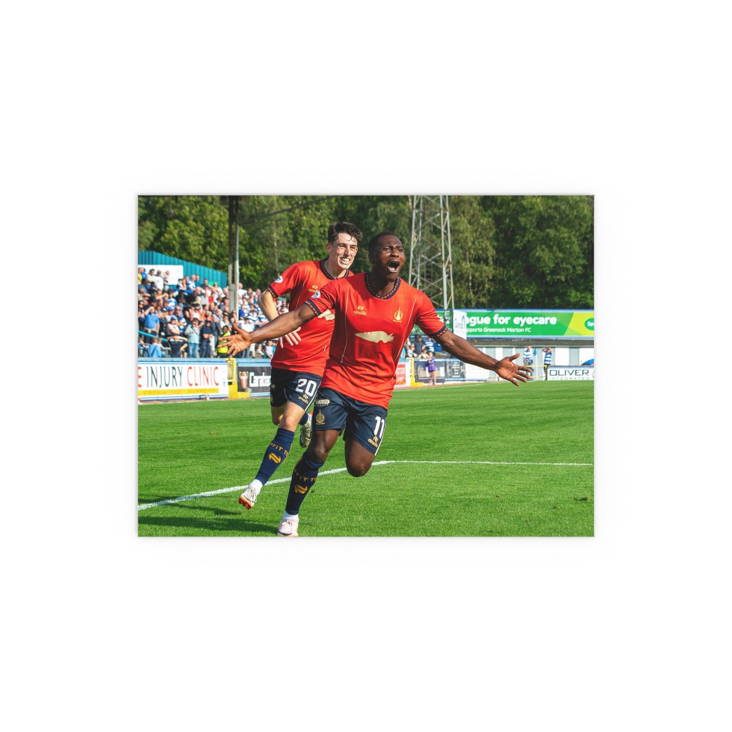 Alfredo Agyeman, goal celebration